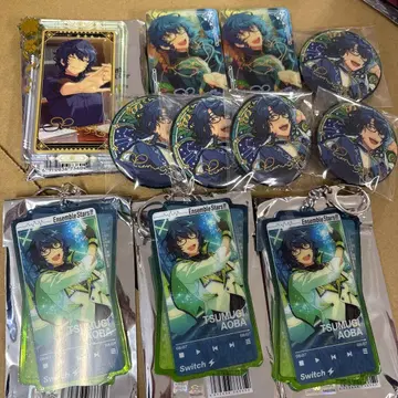 앙스타 중국 캔뱃지 키링 아오바 츠무기 11점