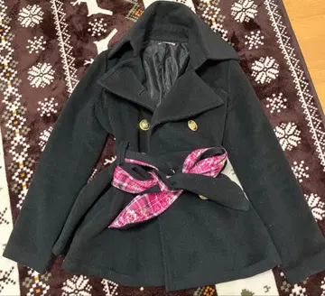 MA*RS sugar gross 갸루 코트 블랙 블랙 리본 코트