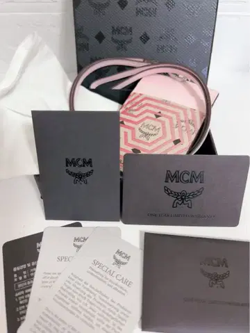MCM 카드 케이스 교통카드 지갑 패스 케이스 미사용품 박스 포함 핑크
