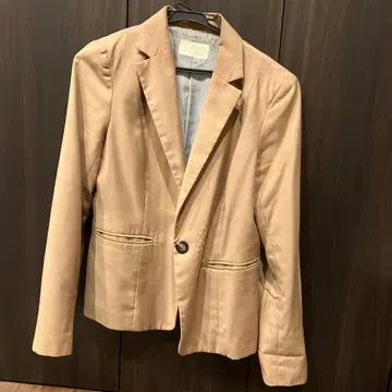 베이지 테일러드 자켓