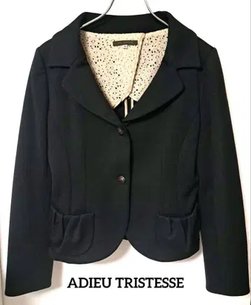 ADIEU TRISTESSE 블랙 테일러드 자켓 40