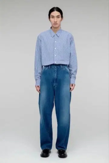 [ CIOTA / 시오타 ] 데님 페인터 팬츠 가공