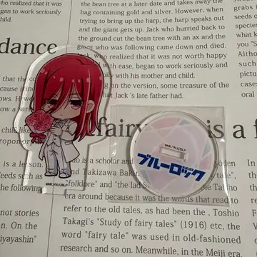 익명 배송 블루 록 치기리 효마 아크릴 스탠드 화이트 수트