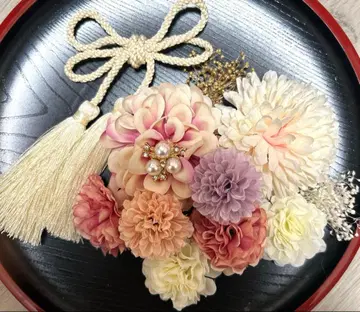 성인식 졸업식 시치고산 사전 촬영 머리 장식