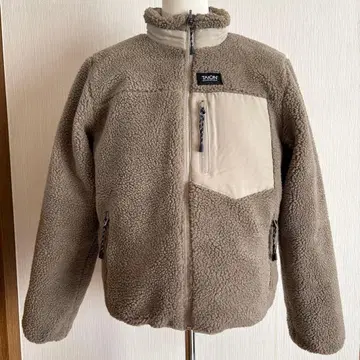 TAION 리버서블 다운 보아 자켓 여성용 M 타이온