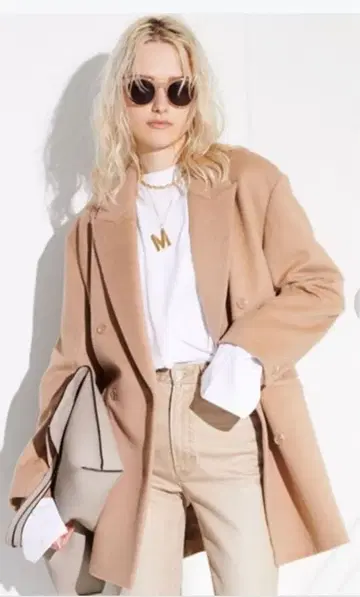 미라 오웬 테일러드 더블 코트 자켓