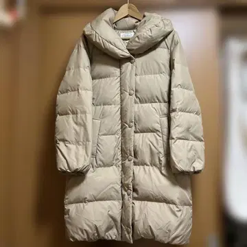 앨리스버리 다운 자켓 코트 벨트 베이지