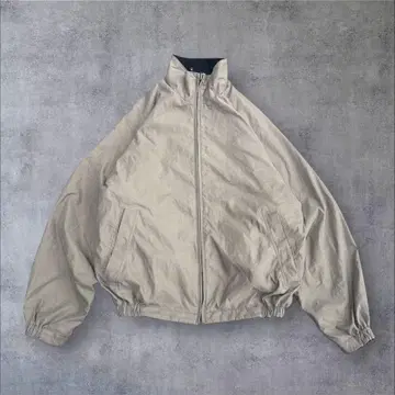 claiborne 베이지 보아 안감 나일론 자켓 짧은 기장 M