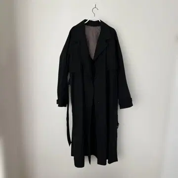 펠리시모 블랙 트렌치코트