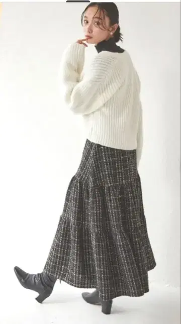 Stylevoice for xxx 트위드 캉캉 스커트