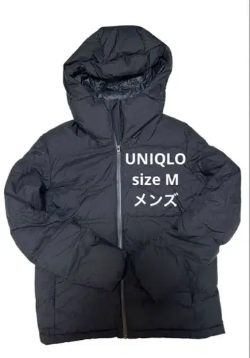 UNIQLO 사이즈 M 남성용 심리스 다운 파카 블랙