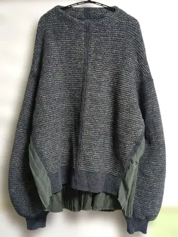 huitieme nid 백 플리츠 이소재 니트