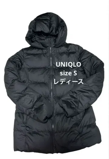 UNIQLO 사이즈 S 여성용 스트레치 다운 자켓 블랙 후드