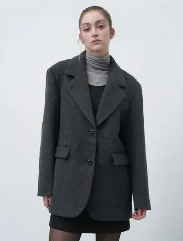 GENERAL IDEA 헤어리 퀼팅 재킷 코트