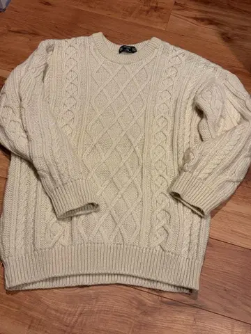 St Michael 케이블 니트 스웨터 42