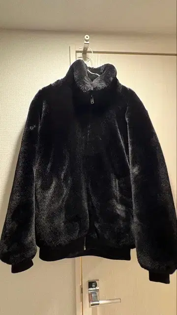 ZARA 퍼 자켓 M 블랙