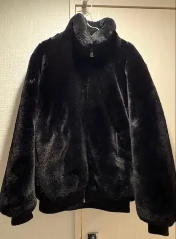 ZARA 퍼 자켓 M 블랙