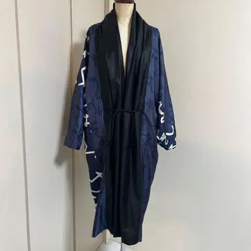 SOU SOU 모지리 소매 이중 기모노 문(네이비) 누레바색 M 리버서블