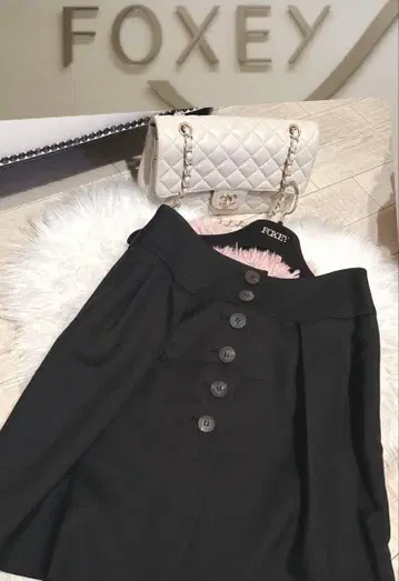 새상품급 폭시 프론트 버튼 스커트