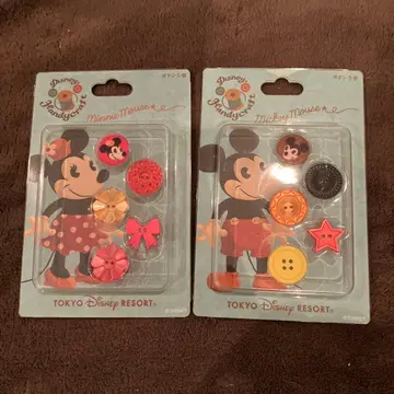 디즈니 리조트 구매 미키 미니 버튼 세트 일본제 핸드 크라프트 시리즈
