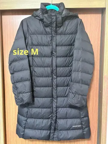 트래블 다운 롱 코트 블랙 M 사이즈