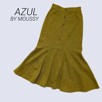 아줄바이마우지 타이트 스커트 플레어 롱 허리밴딩 S 사이즈