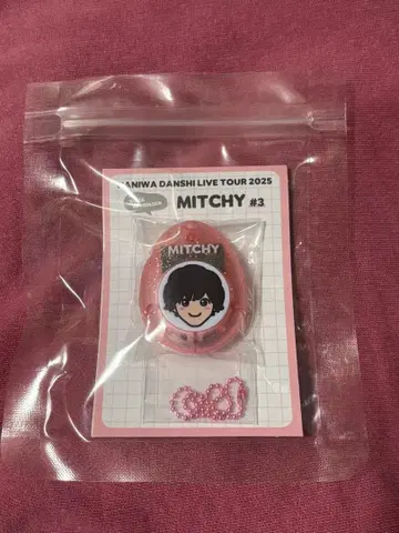 나니와단시 라이브 2025 미치에다 슌스케 군 보이스 키링 핑크