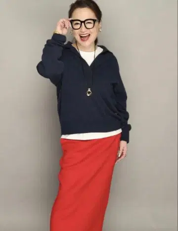 최신작! 택 포함 새상품 앙코르 키 울 캐시미어 혼방 니트 스키퍼 풀오버