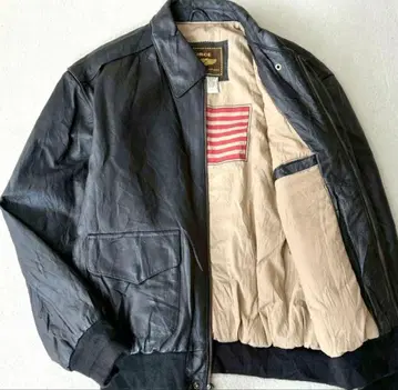 AIR FORCE 블랙 가죽 자켓