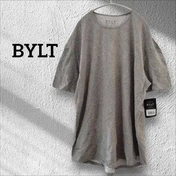 1점 한정 BYLT [XXL] 택 포함 그레이 반팔 티셔츠 상의