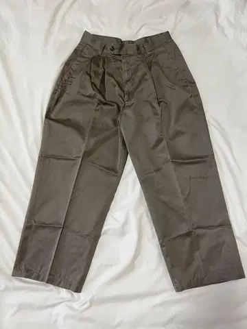 영국풍 빈티지 와이드 치노 팬츠 [ 브라운 ]