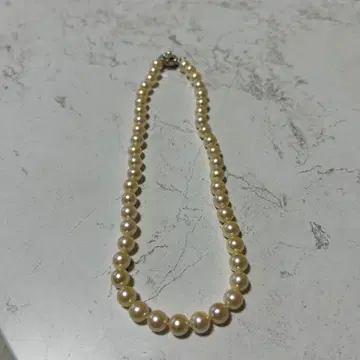 진주 목걸이 플라워 잠금장치 포함