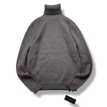 미사용급 택 포함 자노네 터틀넥 니트 스웨터 미들 게이지 44