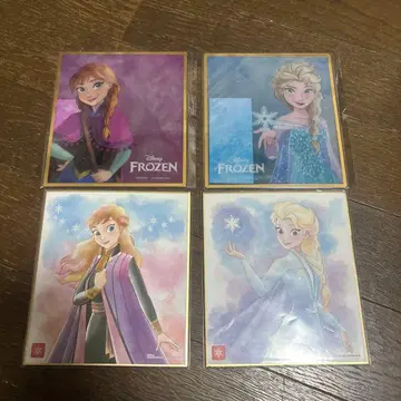 겨울왕국 안나 엘사 클리어 색지 디즈니 스토어 세트