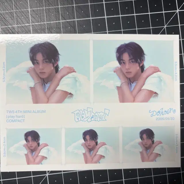 투어스 도훈 play hard 컴팩트 버전 앨범 포카 포토카드
