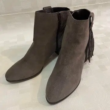 DIANA 프린지 스웨이드 숏부츠 23.5cm *브라운