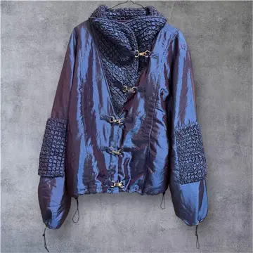 새상품급 여성용 셔링 자켓 광택 개성파 아우터