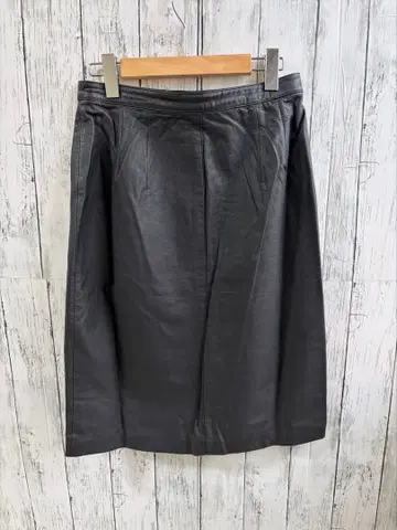 고품질 Jubian 여성용 천연 가죽 스커트 블랙 루즈핏 XL