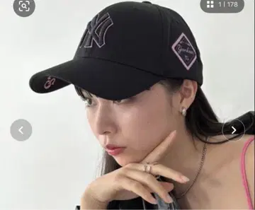 MLBKOREA 코리아 NY 양키스 블랙 핑크 캡