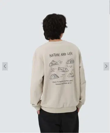 Snow Peak 그래픽 스웨트 셔츠 M