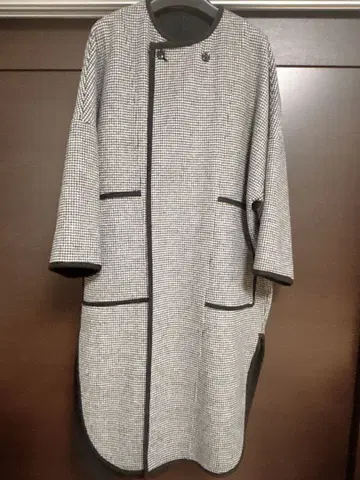 플라스테 롱 코트 블랙