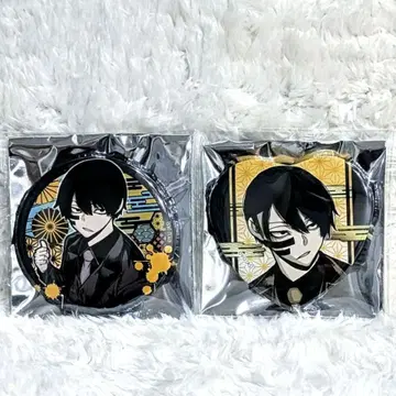 도원암귀 원형 하트형 캔뱃지 2개 세트 무다노 무진