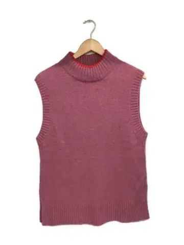 COS 핑크 슬리브리스 터틀넥