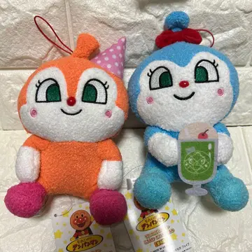 호빵맨 봉제 인형 세트 (짤랑이, 코킨짱)