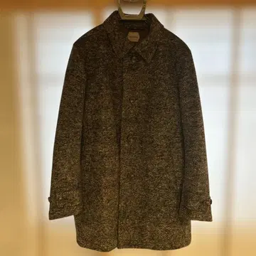 BoCasse 헤링본 무늬 피 코트