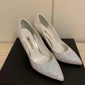 DIANA 글리터 화이트 펌프스 브라이덜