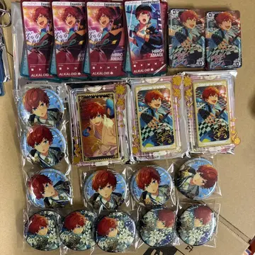 앙스타 중국 캔뱃지 키링 아마기 히이로 20개