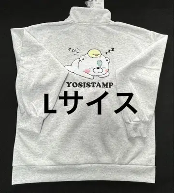 요시 스탬프 곰돌이 하프 지퍼 L 사이즈