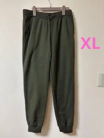 새상품급 UNIQLO 히트텍 보아 스웨트 팬츠 카키 XL