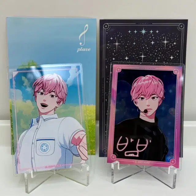 플레이브 밤비 애니메이트 아크릴 스탠드 2개 일괄